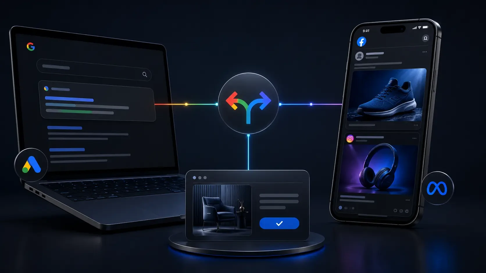 Google arama reklamları ile Facebook ve Instagram reklamlarının işletme hedeflerine göre karşılaştırılması
